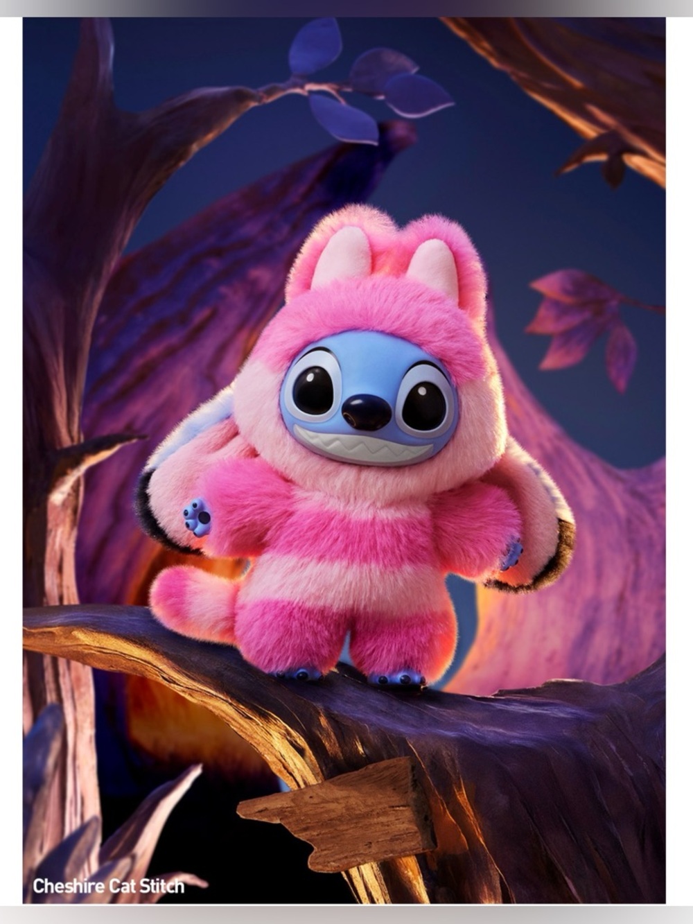 NWT/NIB POP Mart Stitch Adventure Series Vinyl Plush Pendant- Cheshire Cat - Picture 10 of 11